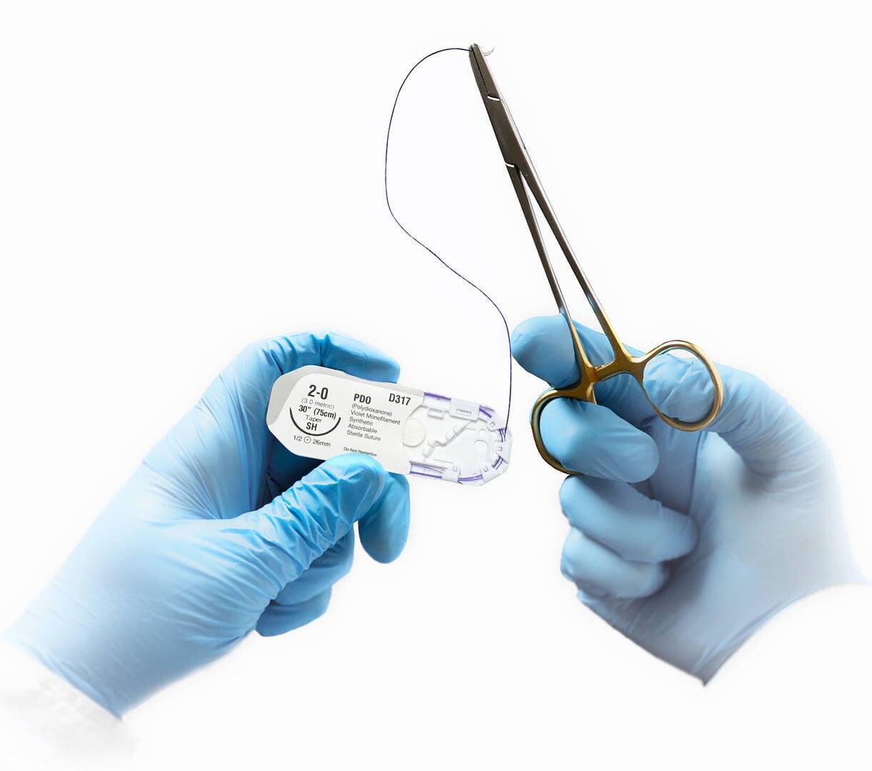 Absorbable and non-absorbable sutures